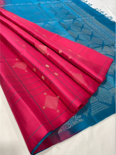 Pink Sapphire Soft Silk Saree