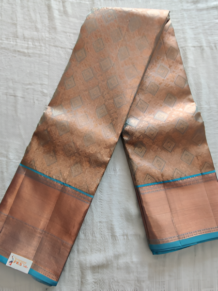 Copper Blue Saree